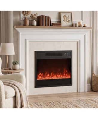 5000 BTU Electric Fireplace Insert with Remote and Brightness, 750 1500W Heater
