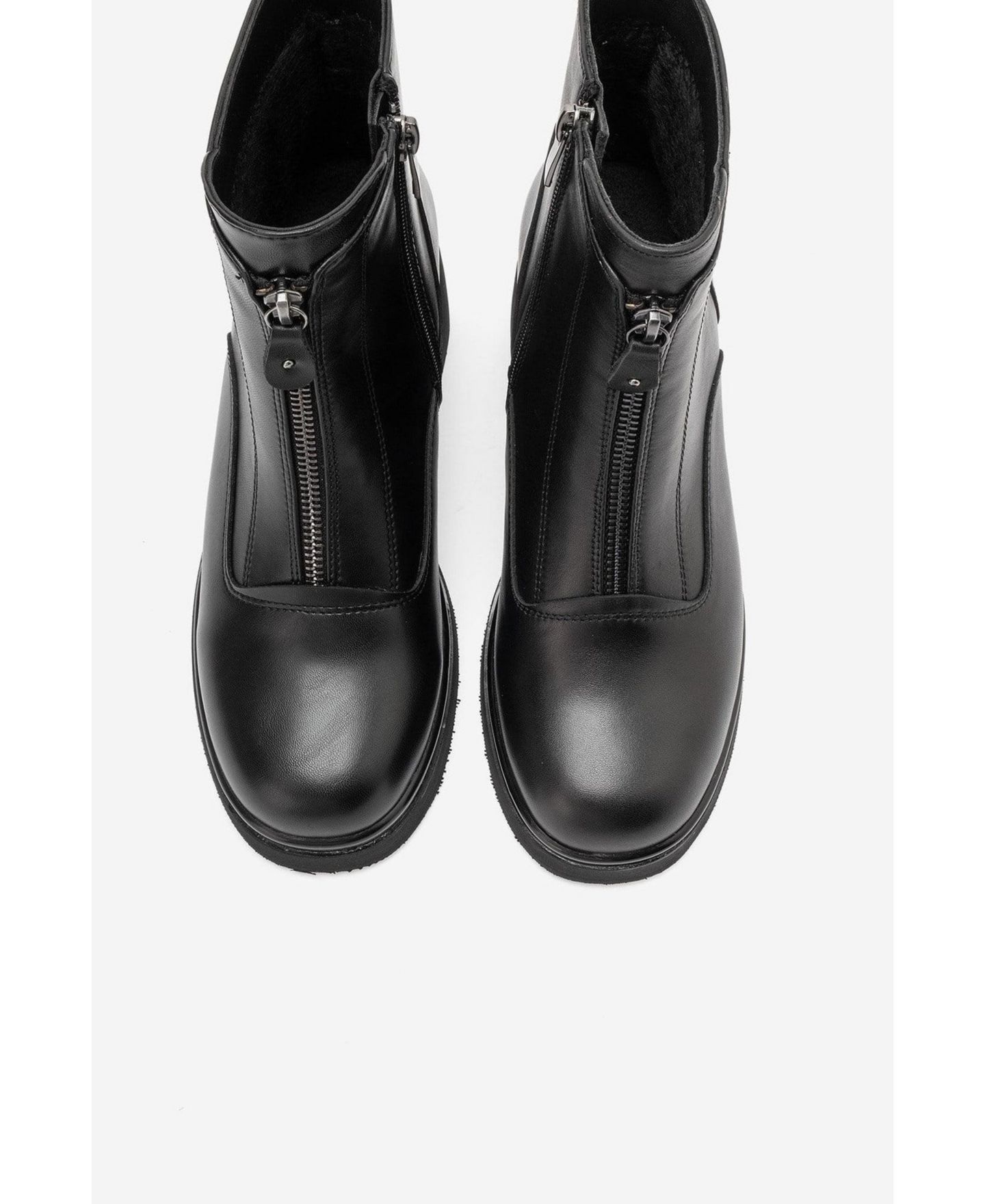 Женские ботинки Forever & Always Shoes Stena Block Heel Round-Toe, цвет: Чёрный — фото 6