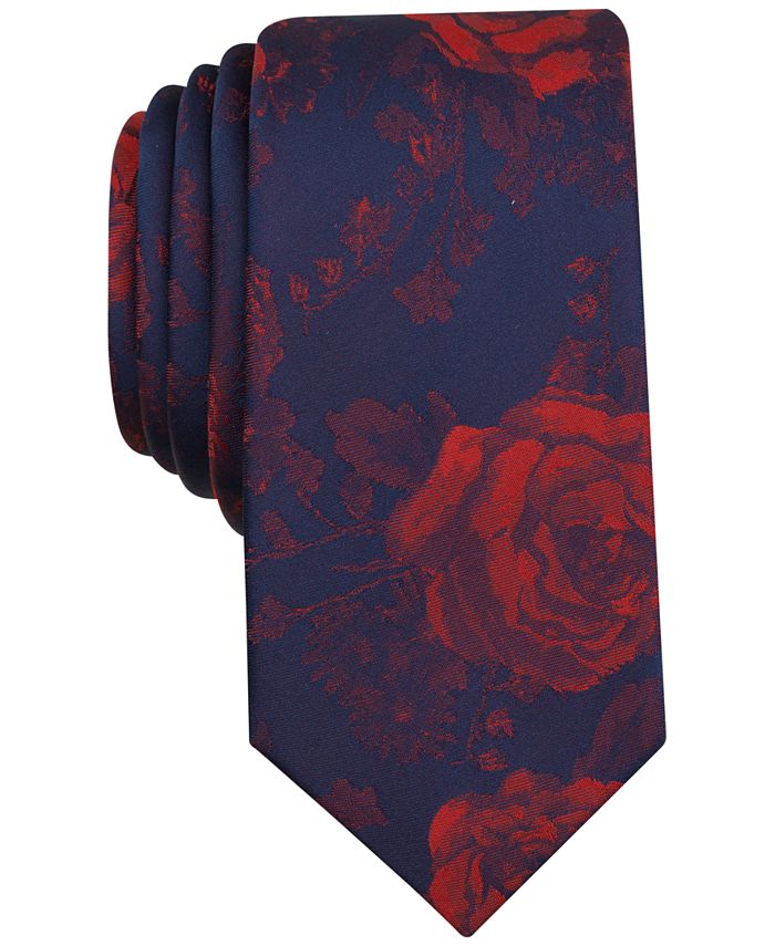 Bar III Men's Halton Floral Slim Tie, Created for Macy's - Macy's