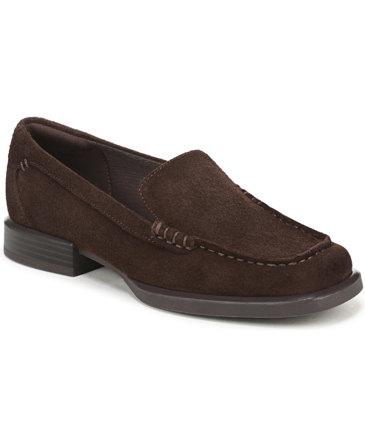 27 Edit Naturalizer Henley Suede Round Toe Loafers In Coffee Brown Suede