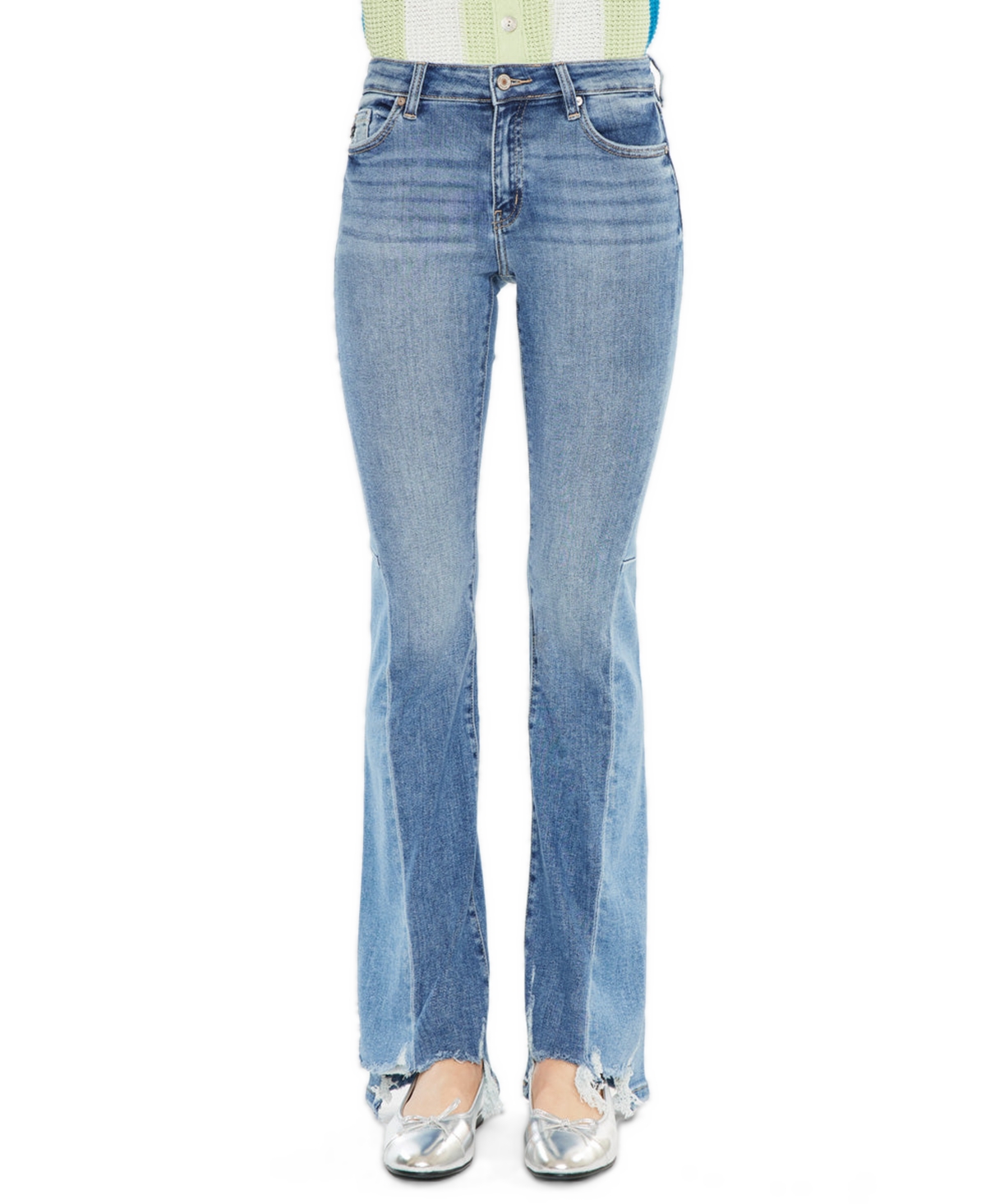 KanCan Women's Ami High-Rise Bootcut Jeans