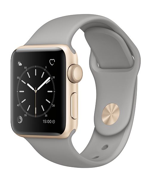 Apple Watch Series 2 38mm Gold Tone Aluminum Case With Concrete Sport Band Reviews Macy S
