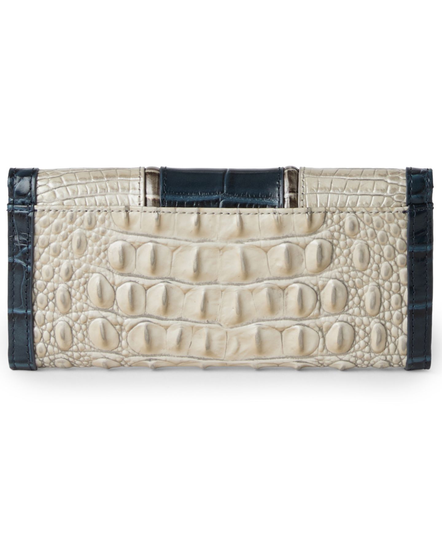 Женский кошелёк Brahmin Veronica Leather Trifold Wallet, цвет: Чёрный / Слоновая кость разноцветный — фото 2