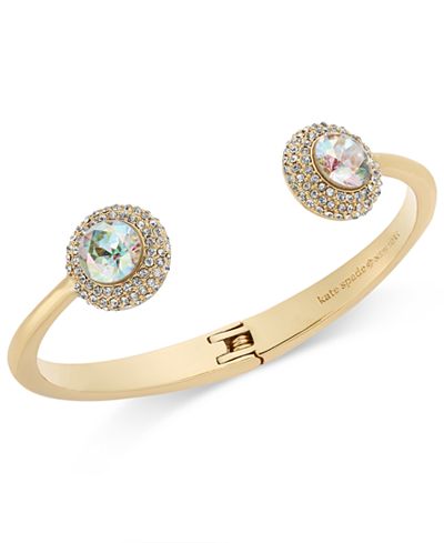 kate spade new york Gold-Tone Iridescent Crystal Bracelet
