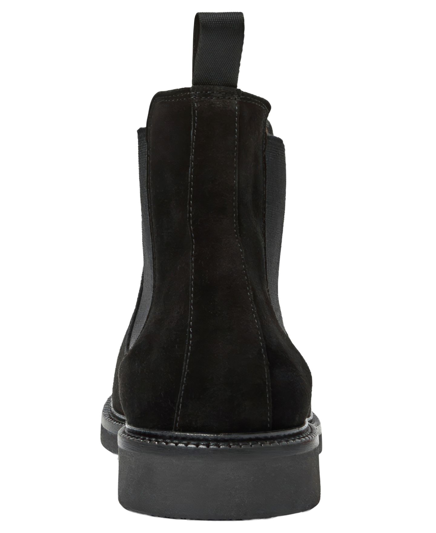 Мужские ботинки Aquatalia Prospero Round-Toe, цвет: Чёрный замшевый — фото 3