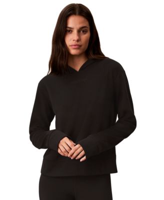 Women's Waffle-Knit Pullover Hoodie