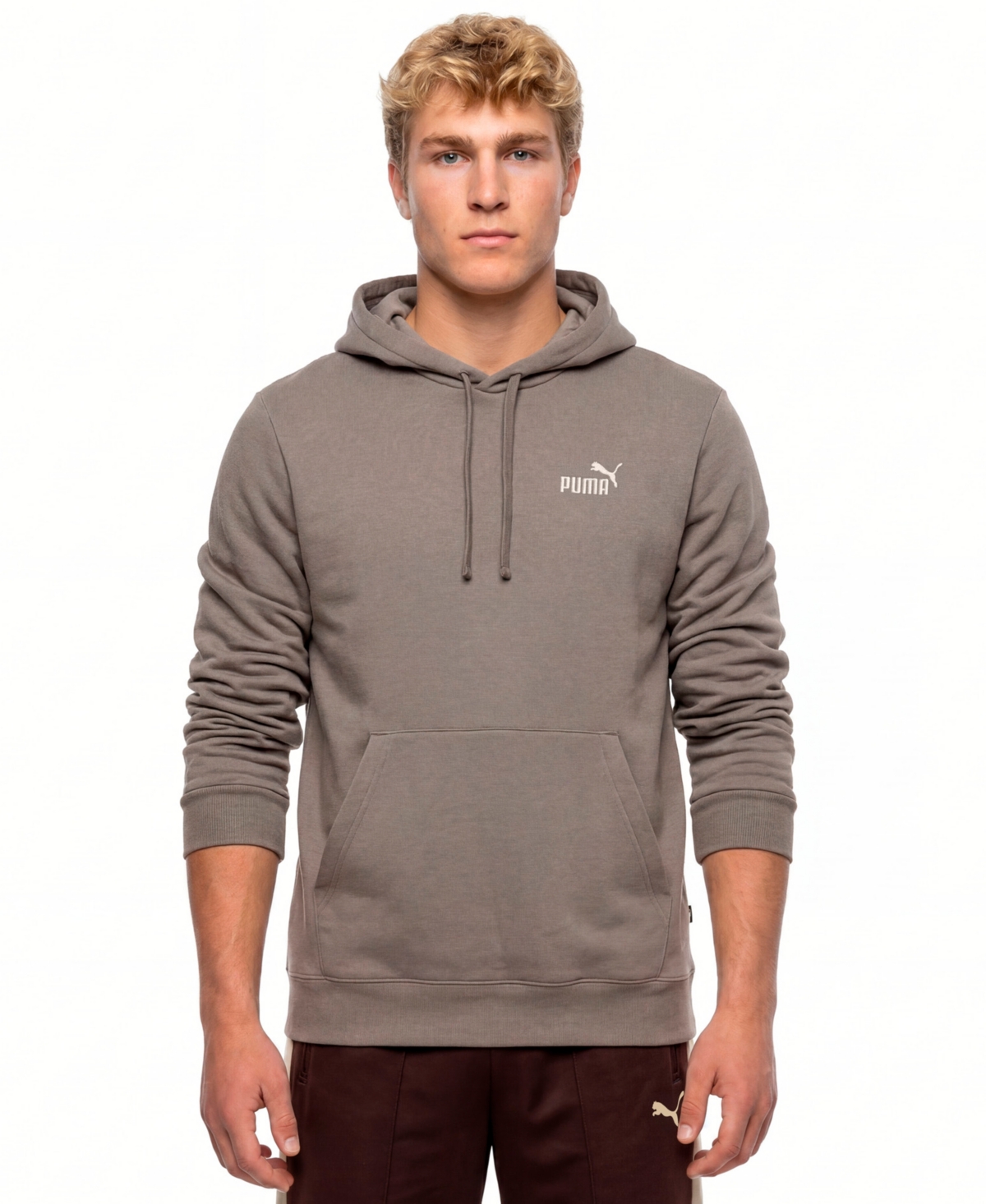 Puma Men's Essential Fleece Kangaroo Pocket Hoodie