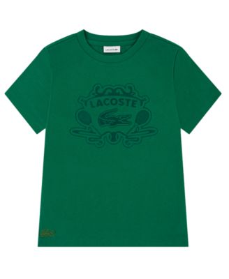 Boys' 4-20 Crewneck Short-Sleeve Flocked-Graphic T-Shirt