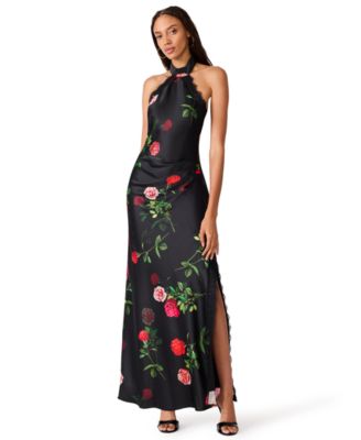 Women's Lillienne Halter Floral Maxi Dress