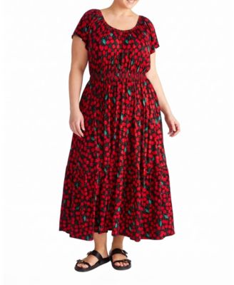 Plus Size Kahlo Liquid Jersey Dress
