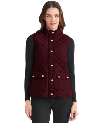 Petite Quilted Lined Vest