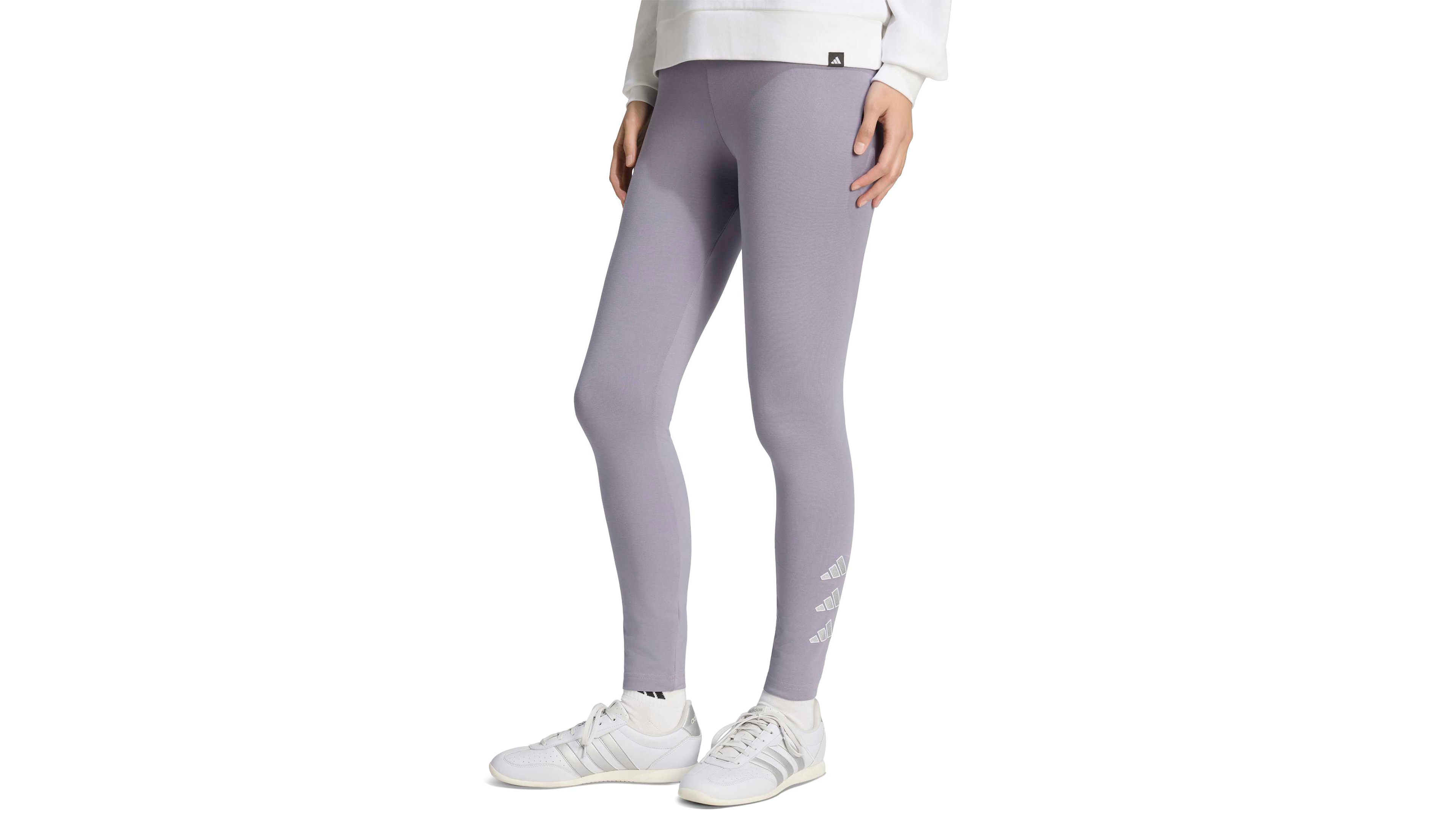 adidas Women's Holiday High-Waisted Logo Graphic Leggings