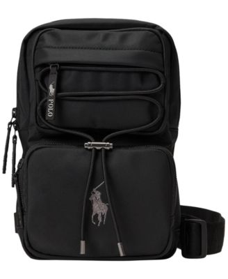 Men's Logo-Trim Crossbody Sling Bag