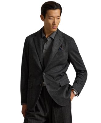 Men's Polo Soft Modern-Fit Knit Broken-Twill Suit Jacket