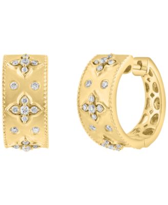 Diamond Huggie Earrings (1/3 ct. t.w.) in 14k Yellow Gold