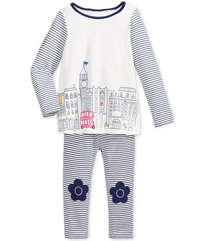 First Impressions Graphic-Print T-Shirt & Flower Leggings, Baby Girls (0-24 months), Only at Macy's