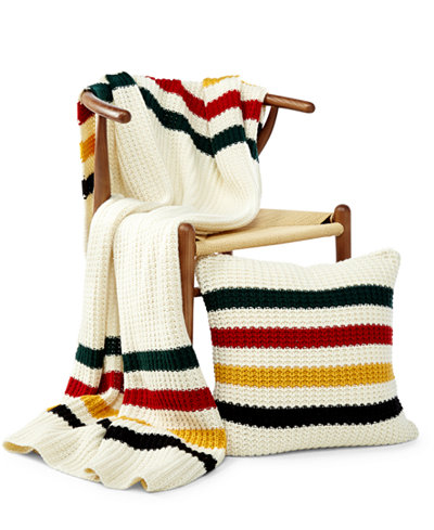 Pendleton Glacier Knit Throw and Decorative Pillow Collection