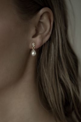 Imitation Pearl Drop Earrings