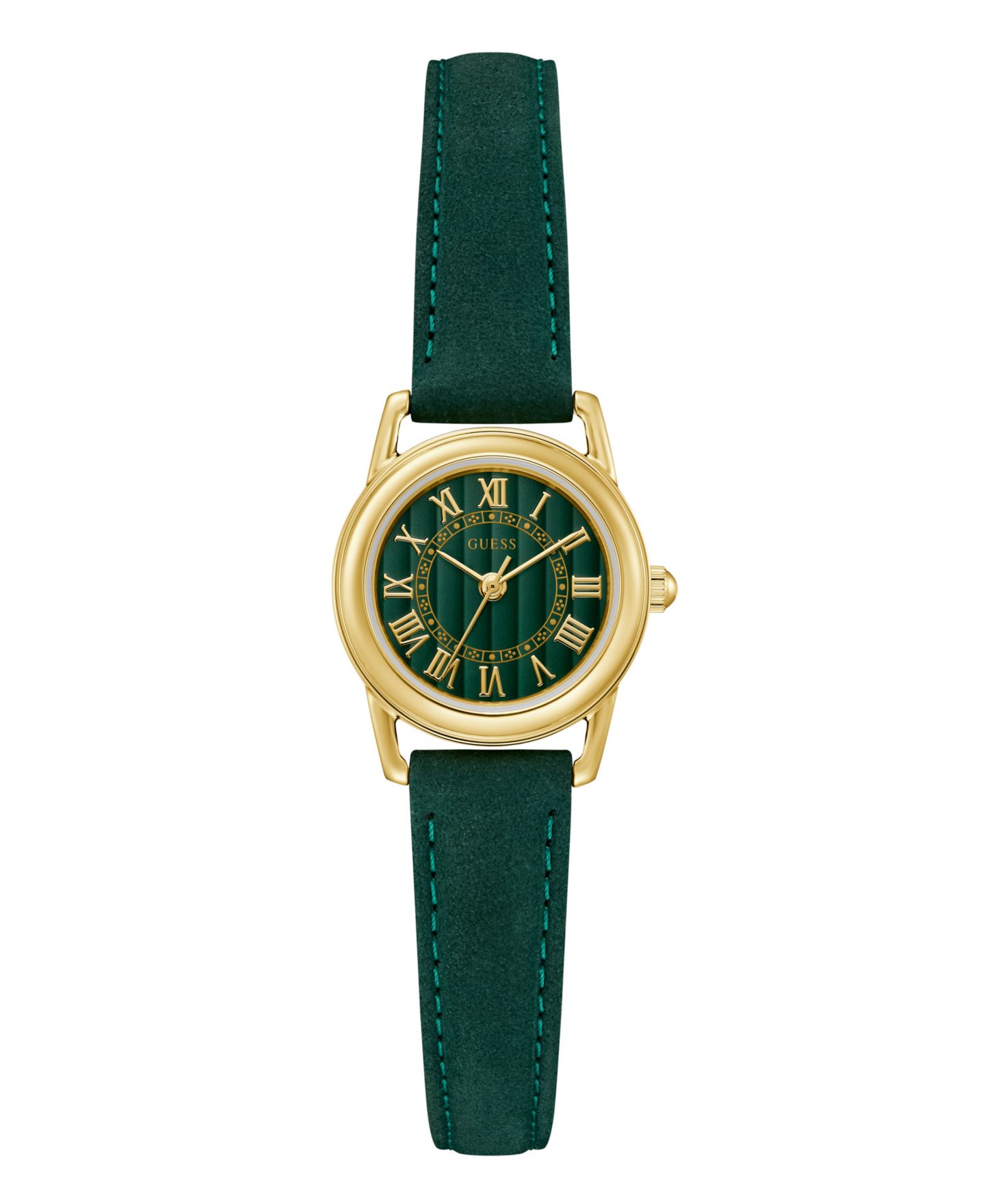 Женские часы GUESS Quartz Green Leather 24mm — фото 1