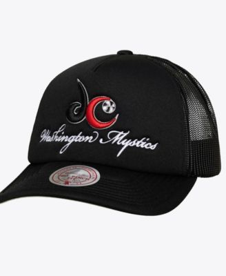 Men's and Women's Black Washington Mystics Script Pro Pinch Adjustable Trucker Hat