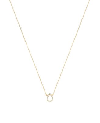 Livia Crystal Teardrop Pendant Necklace