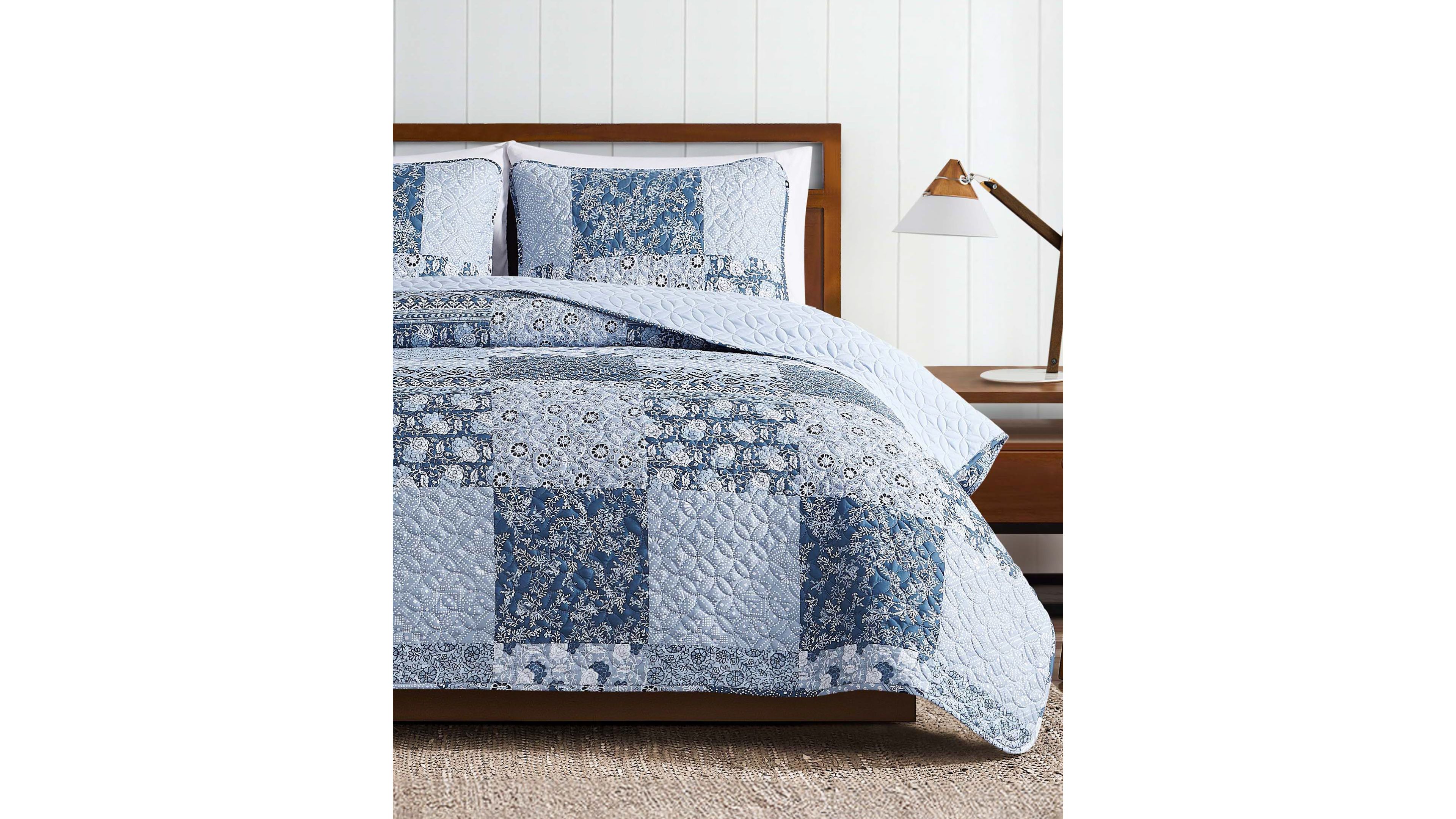 Lucky Brand Reversible Printed 3 Piece Quilt Sets