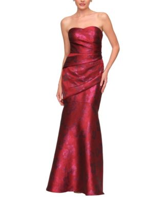 Women's Sylvie Floral Mermaid Strapless Gown