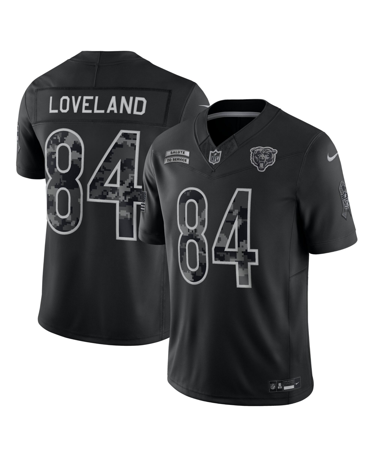 Nike Men's Black Chicago Bears Stitched Limited Jersey