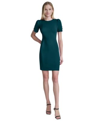 Women's Crewneck Short Sheath Dress