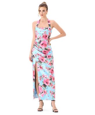 Women's Dillian Halter Floral-Print Midi Dress
