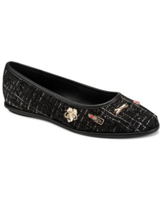 Women's Vadelle Tweed Embellished Ballet Flats