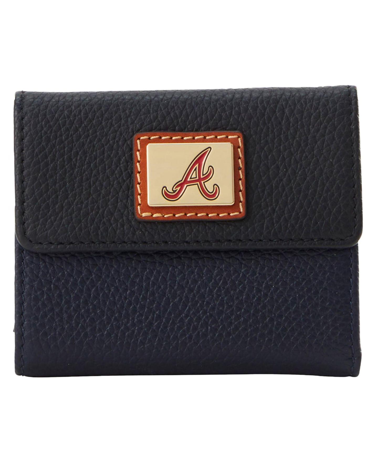Женский кошелёк для карт Dooney & Bourke Atlanta Braves с клапаном — фото 1
