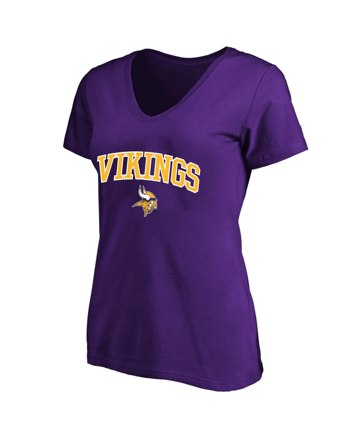 Fanatics Women's Plus Size Minnesota Vikings V-Neck Short-Sleeve T-Shirt - Purple