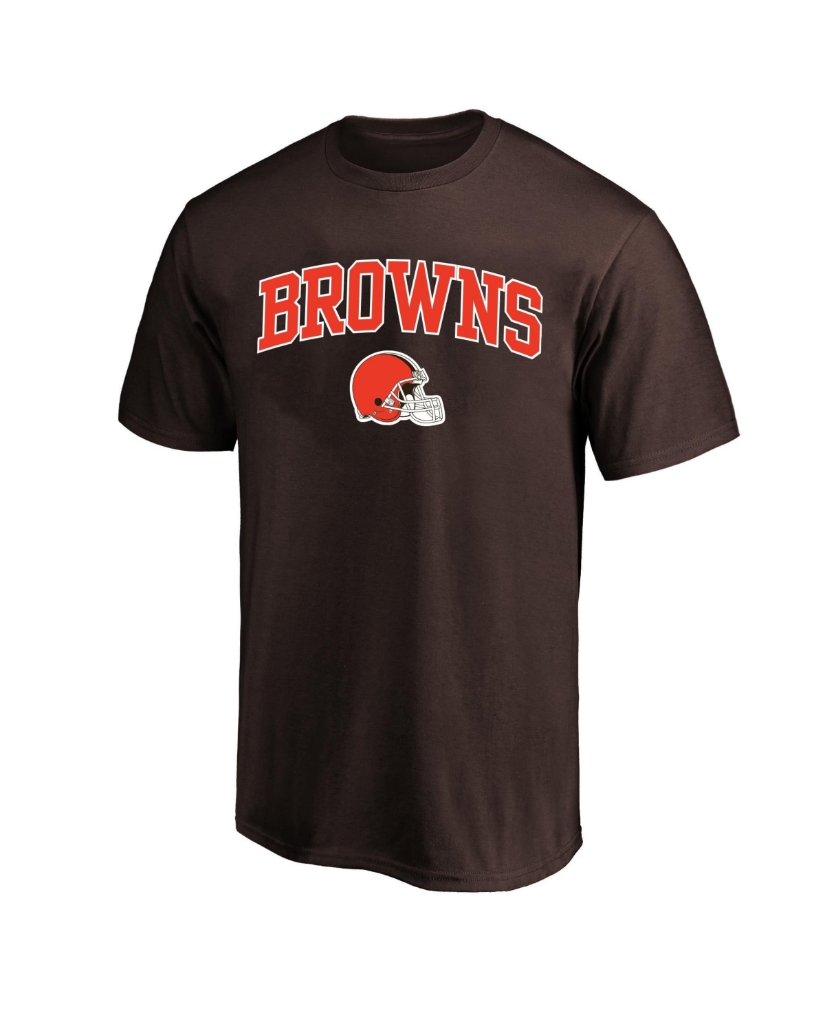 Fanatics Men's Big & Tall Cleveland Browns Arch Logo Crewneck T-Shirt - Brown