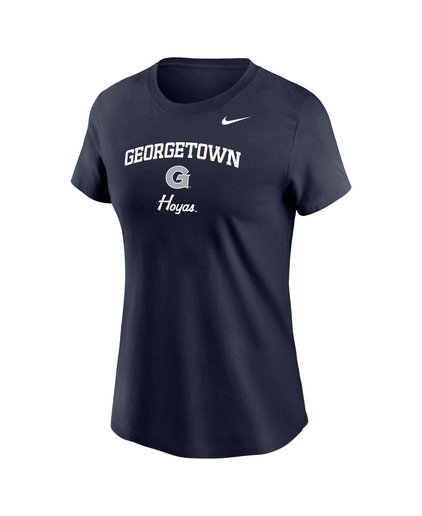Женская футболка Nike Navy Georgetown Hoyas Primary, цвет: Тёмно-синий — фото 2