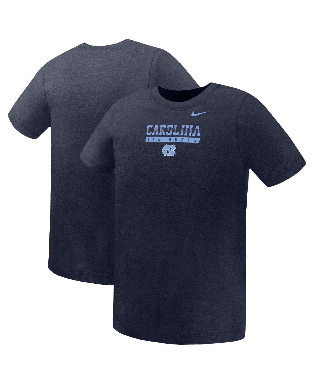 Nike Boys' 4-20 Name Bar Legend North Carolina Tar Heels Screen Print Graphics Crewneck T-Shirt