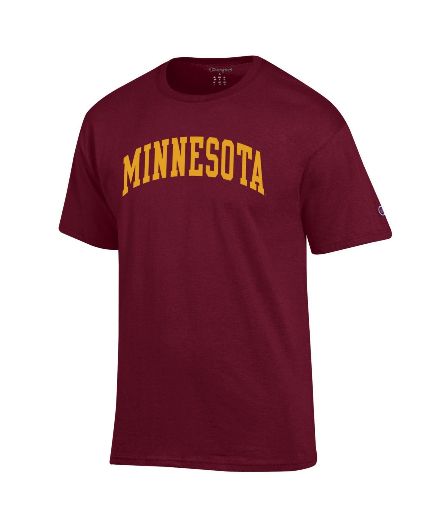 Мужская футболка Champion Maroon Minnesota Golden Gophers Basic Arch — фото 2