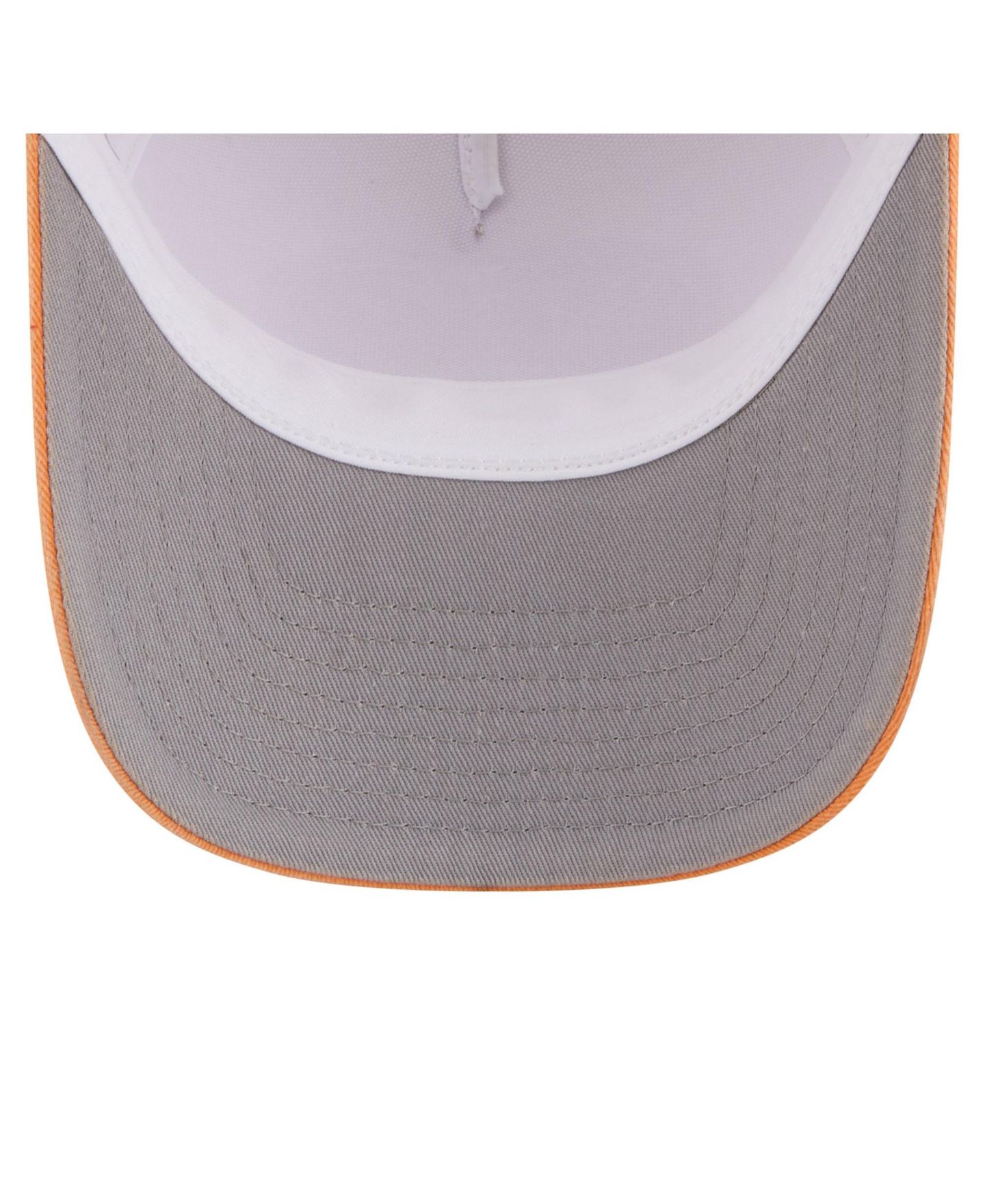 Мужская кепка New Era Stone/Tennessee Orange Tennessee Volunteers Frayed Patch 9FORTY M-Crown A-Frame Trucker Adjustable Hat — фото 5