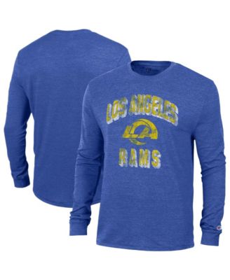Men's Royal Los Angeles Rams Ultimate Tri-Blend Long Sleeve T-Shirt