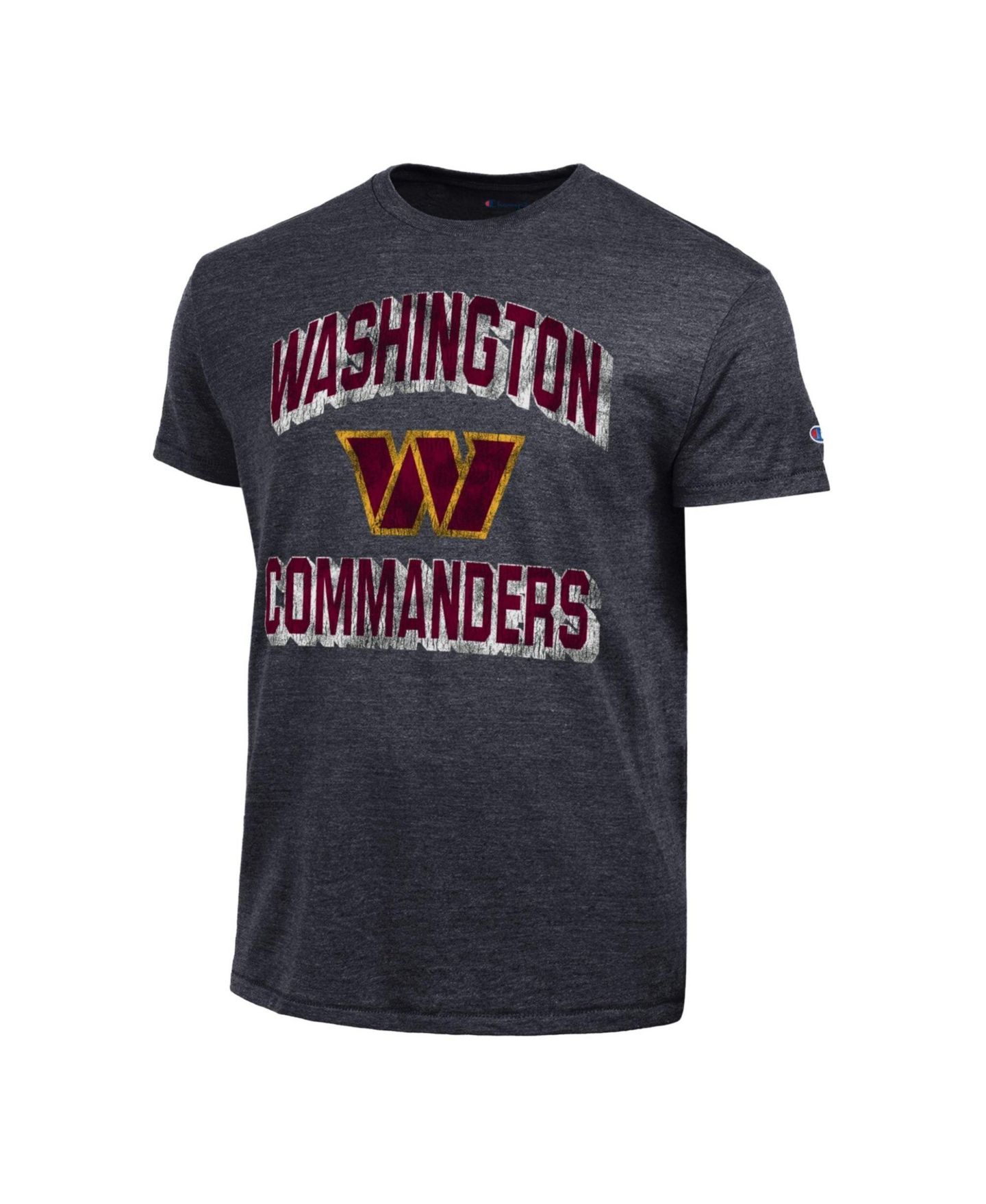 Мужская футболка Champion Black Washington Commanders Ultimate Tri-Blend — фото 2