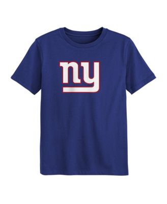 Preschool  Royal New York Giants Primary Logo T-Shirt