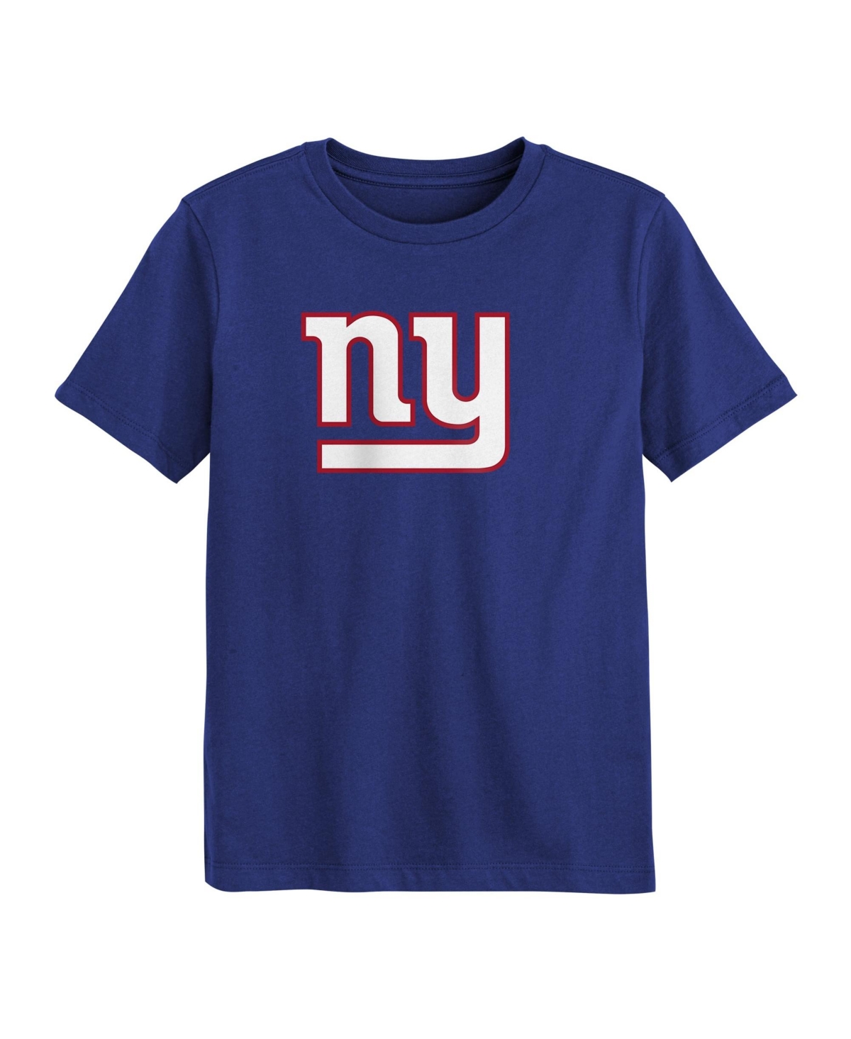 Outerstuff Boys' and Girls' 2T-5T New York Giants Primary Logo Crewneck T-Shirt - Royal