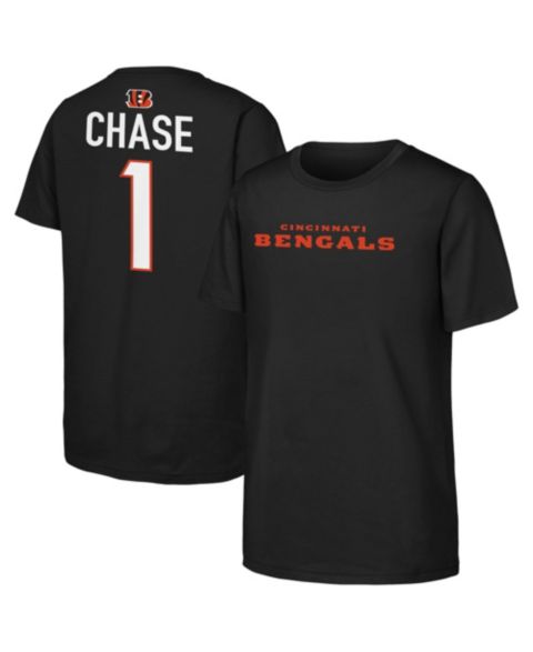 Детская футболка Outerstuff Ja'Marr Chase Black Cincinnati Bengals Name & Number