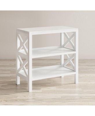 Bridgehampton X-Side Rustic Solid Wood Bookcase