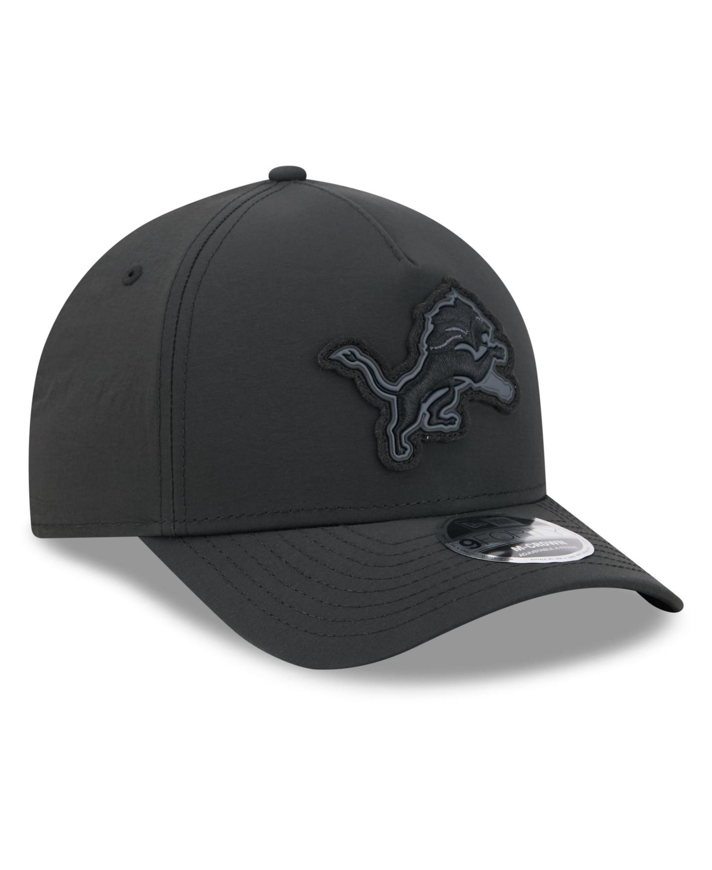 Мужская кепка New Era X Alpha Industries Black Detroit Lions A-Frame 9FORTY Adjustable Hat — фото 3
