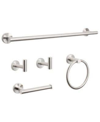 5 Piece 24" Bathroom Hardware Set Stainless Steel Towel Bar Kit