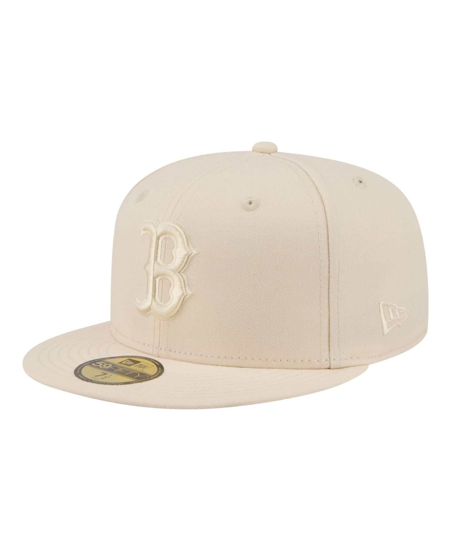 Мужские головные уборы New Era Cream Boston Red Sox Color Pack 59FIFTY Fitted Hat — фото 1
