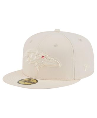 Men's Cream Baltimore Ravens Color Pack 59FIFTY Fitted Hat