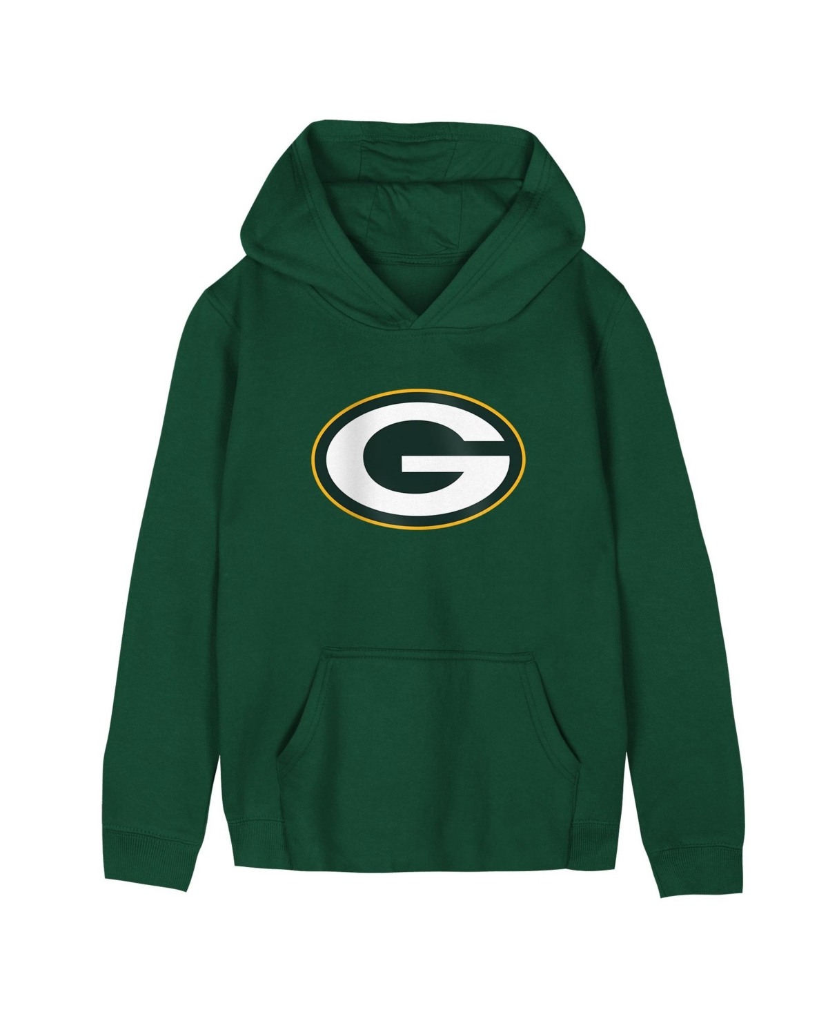 Outerstuff Boys' 4-7 Green Bay Packers Long-Sleeve Fleece Hoodie - Green