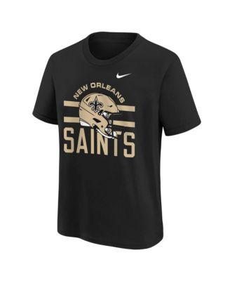 Big Boys and Girls  Black New Orleans Saints Team Issue T-Shirt